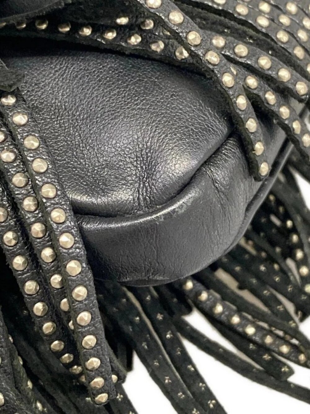 SAINT LAURENT PARIS 413183 Black Leather Shoulder Bag - Picture 6 of 15